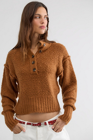 Tucked Henley Pullover