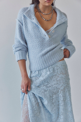 Tucked Henley Pullover