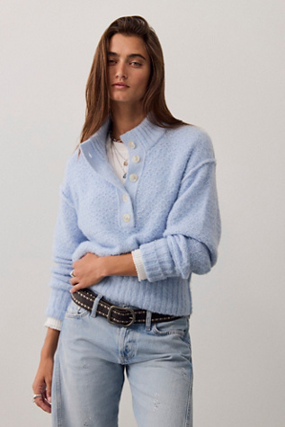 Tucked Henley Pullover