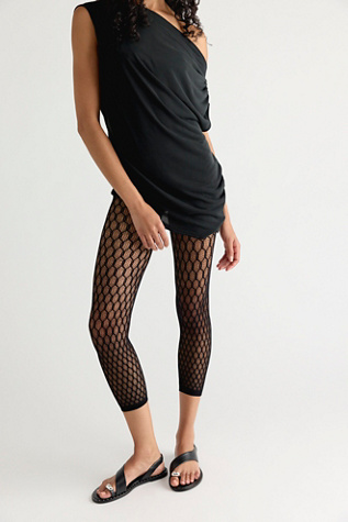 Collants Capri en dentelle filet Laura