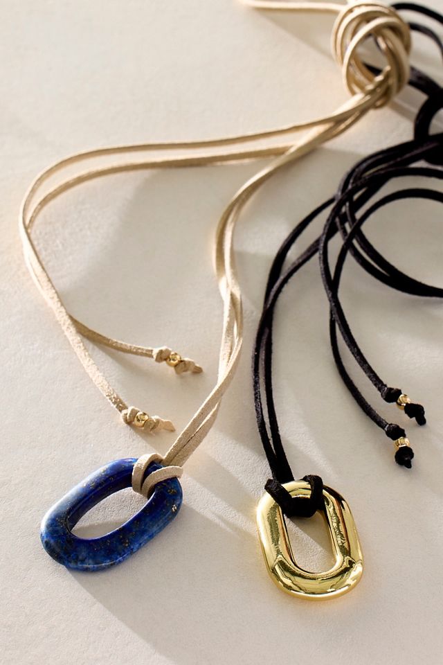 Free-est x ALV Stone On Suede Necklace #4