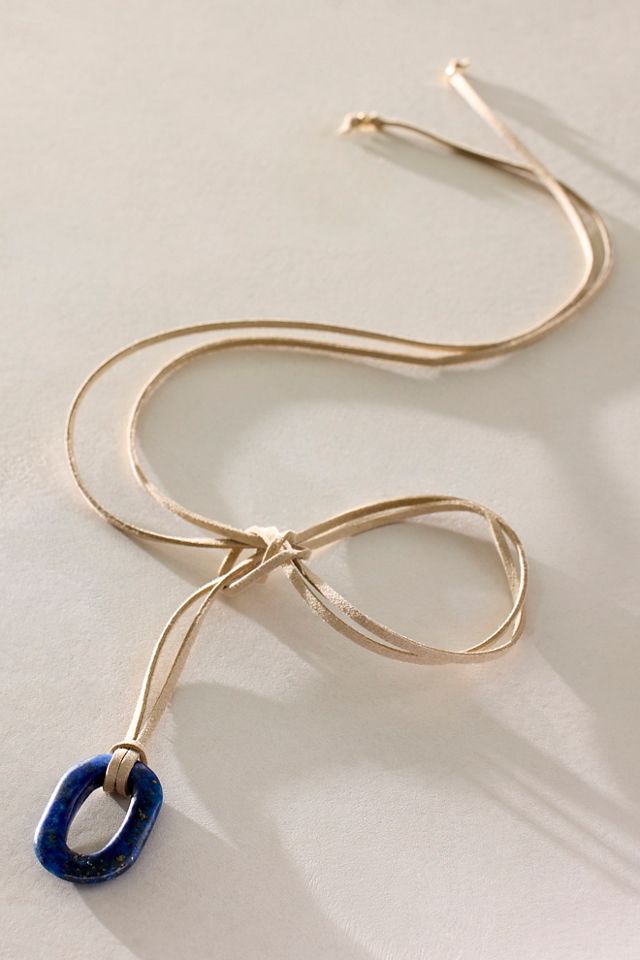 Free-est x ALV Stone On Suede Necklace #2
