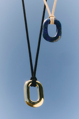 Free-est x ALV Stone On Suede Necklace