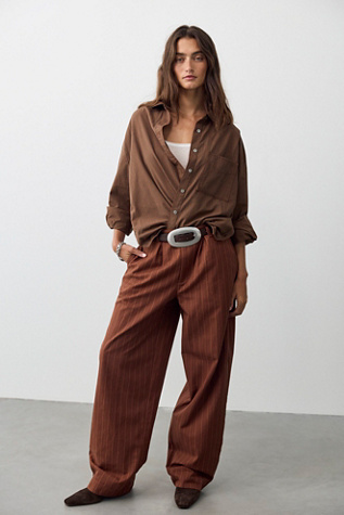 Sketchy Pinstripe Trousers