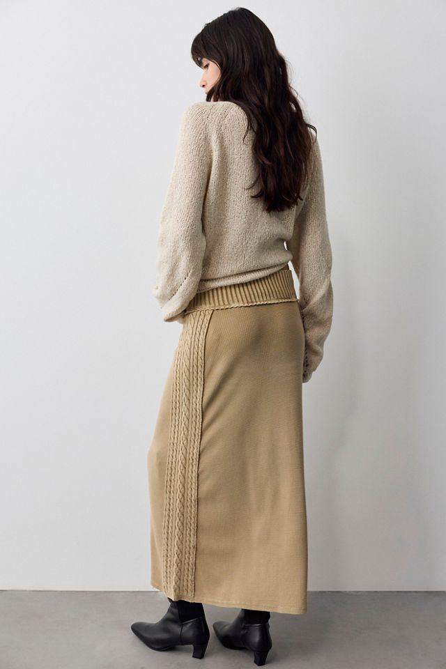 Patina Washed Swit Maxi Skirt #1