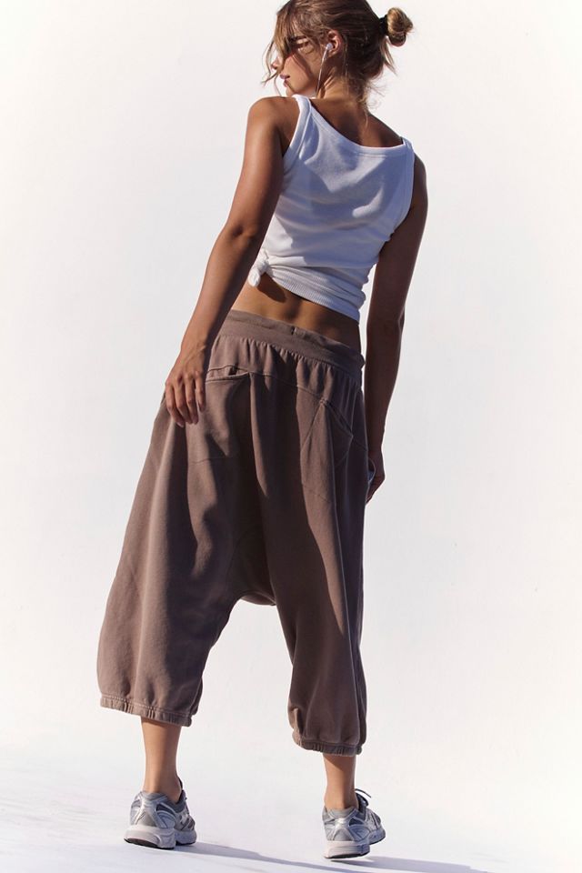 All In NYC Logo Cropped Harem Pants #1