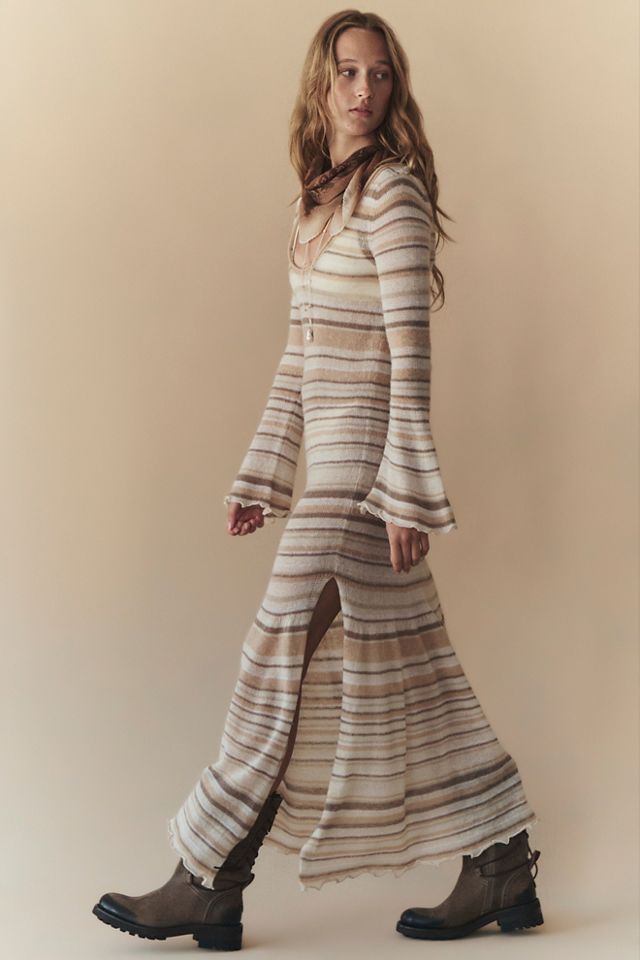 Amber Haze Sweater Maxi Dress #2