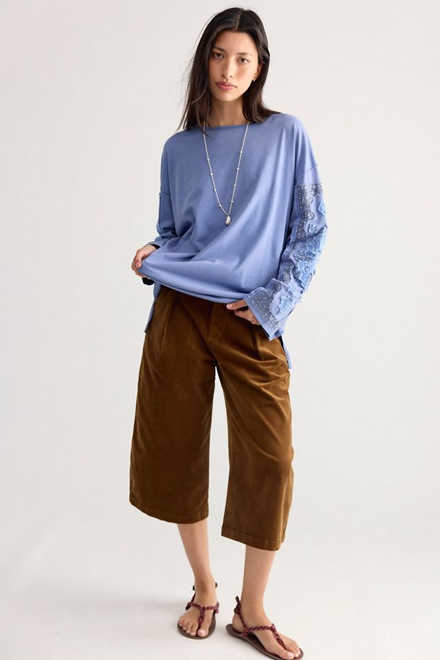 Tricia Fix Bando Applique Long Sleeve Top #2