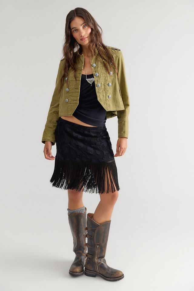 Nigel Preston Micro Mini Fringe Skirt #2