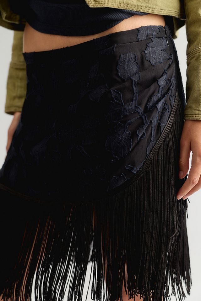 Nigel Preston Micro Mini Fringe Skirt #3