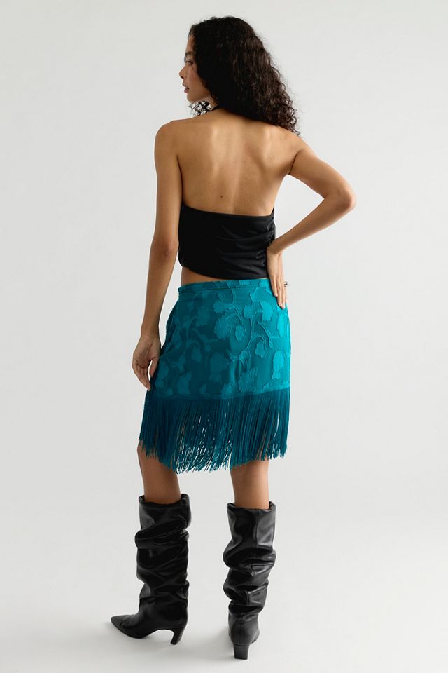 Nigel Preston Micro Mini Fringe Skirt #1