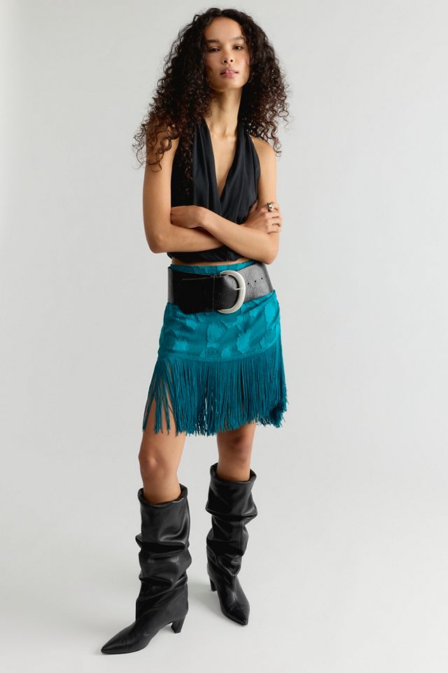 Nigel Preston Micro Mini Fringe Skirt #2