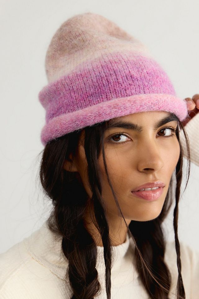 Rolled Ombre Beanie #3
