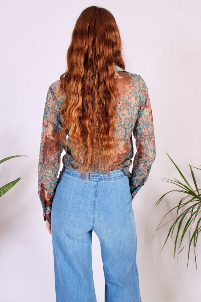 1970's Regina Porterhouse Button Up Blouse Selected By Wolf And Moon Vintage #2