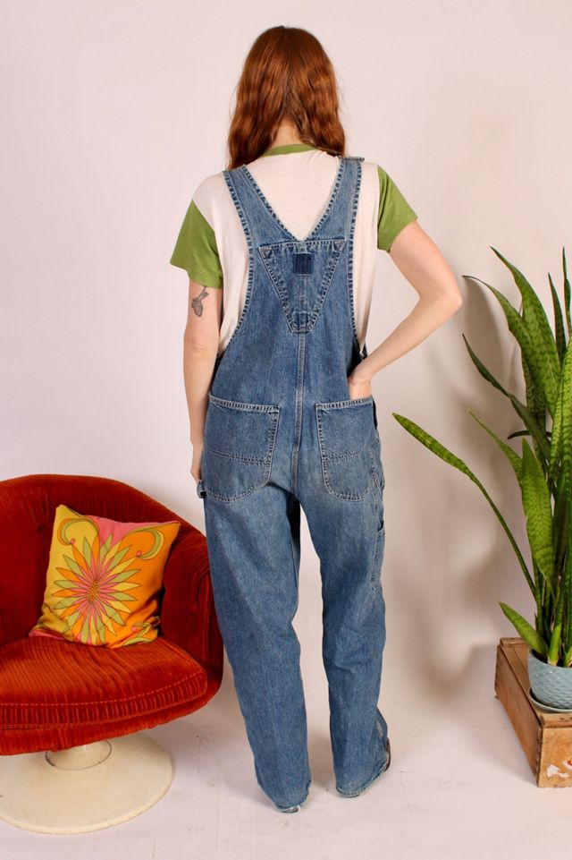 Vintage Lee Denim Overalls With Cute Butterfly Patch Selected By Wolf And Moon Vintage #1
