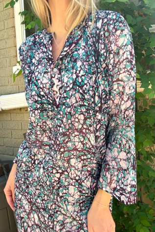Vintage 1970s Batik Cotton Kurta Selected by Cherry