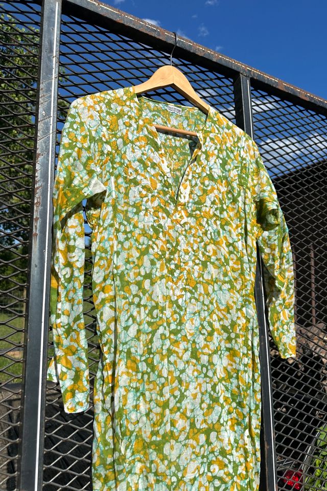 Vintage 1970s Batik Cotton Kurta Selected by Cherry #2