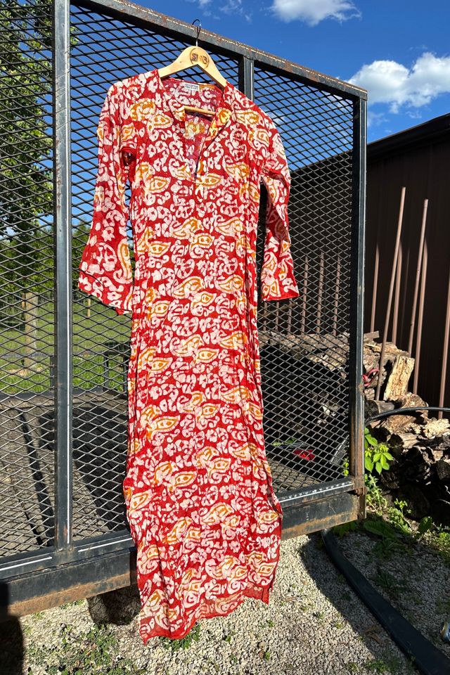 Vintage 1970s Batik Cotton Kurta Selected by Cherry #1