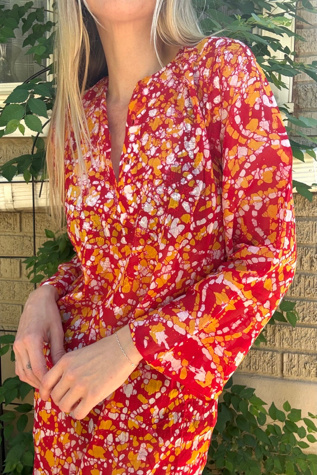 Vintage 1970s Batik Cotton Kurta Selected by Cherry