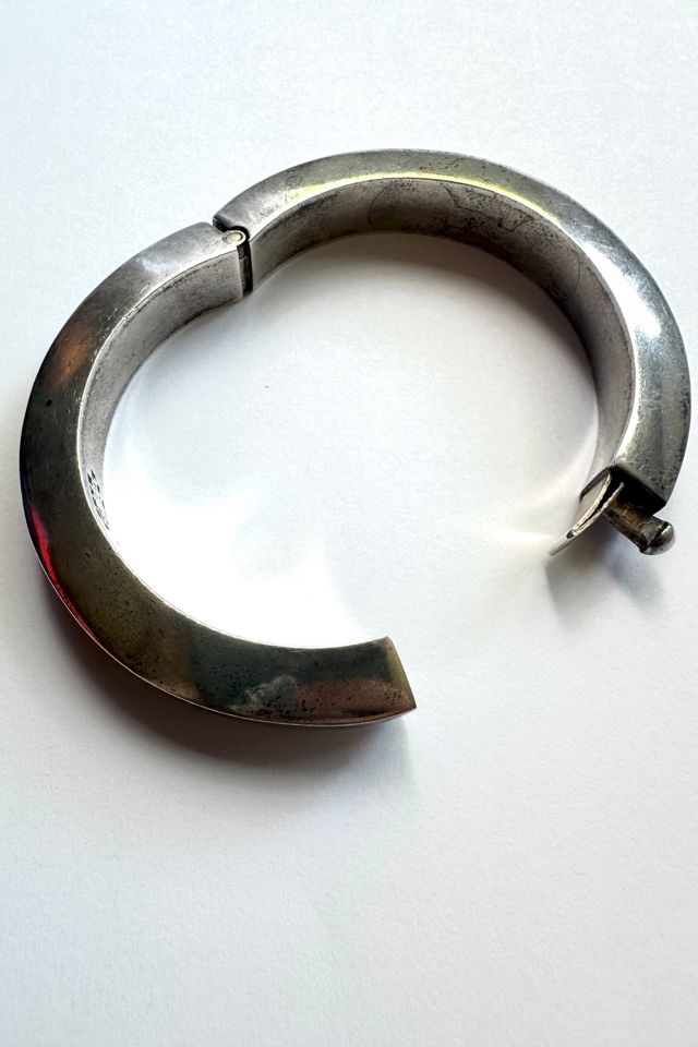 Vintage Artisan Sterling Silver Inlay Bracelet Selected by Cherry #2