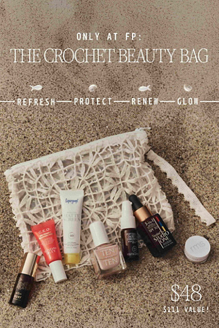 Free People Crochet Beauty Bag