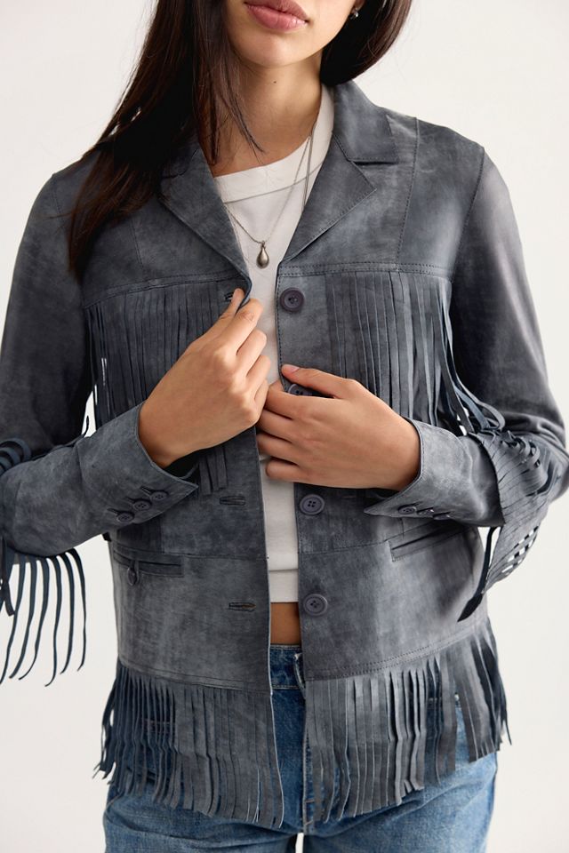 JAKETT Annie Distressed Leather Jacket #3