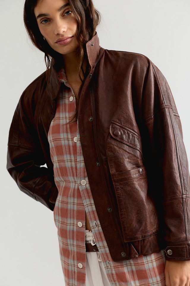 Jakket Adriana Vintage Leather Jacket #2