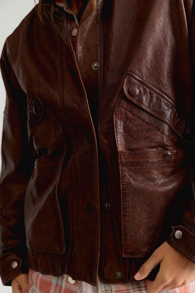 Jakket Adriana Vintage Leather Jacket #3