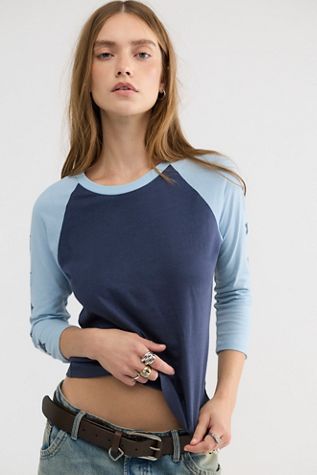 Daydreamer Star Raglan Sleeve Baseball Tee