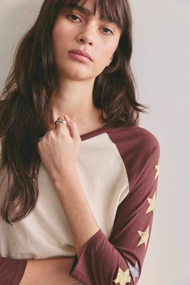 Daydreamer Star Raglan Sleeve Baseball Tee #3