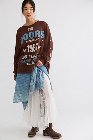 Daydreamer The Doors Gig Poster Oversized Long Sleeve Tee by Free People