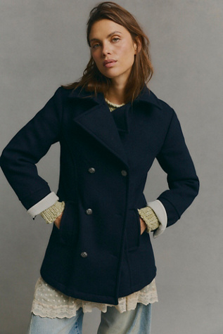 Jorah Wool-Blend Military Coat