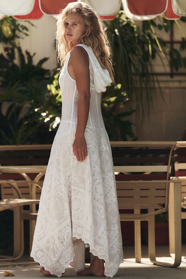Darcy Hooded Lace Maxi Top #1
