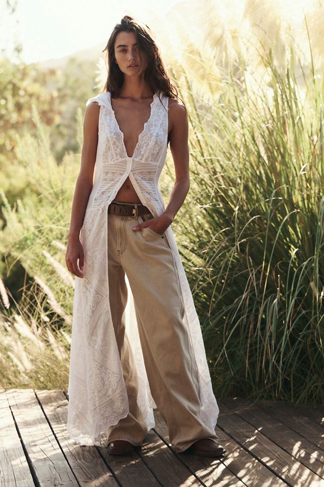 Darcy Hooded Lace Maxi Top #4