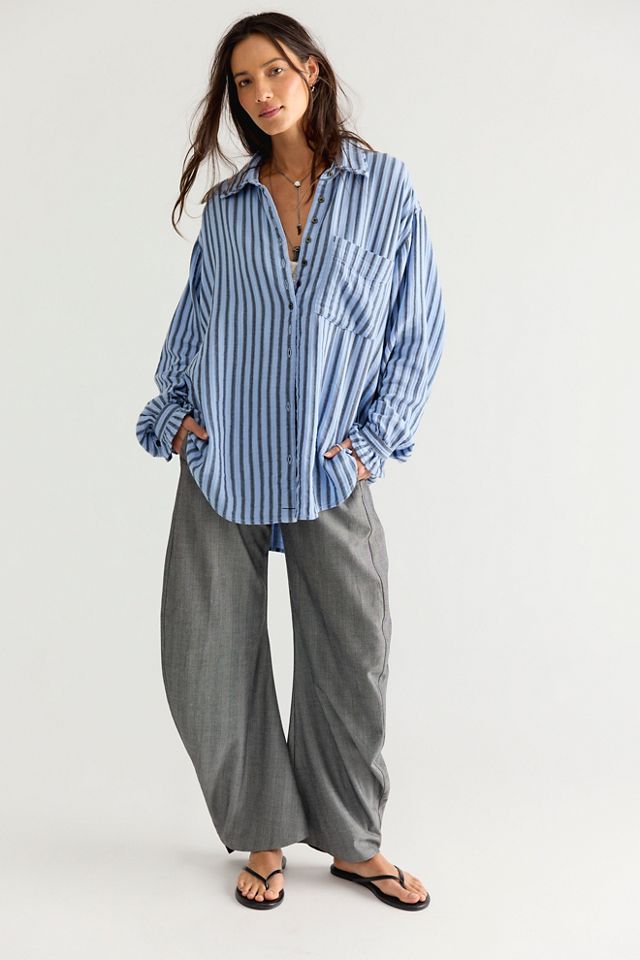 We The Free Off-Duty Double Cloth Striped Button Down #2