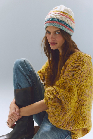 Cable Fold Up Beanie