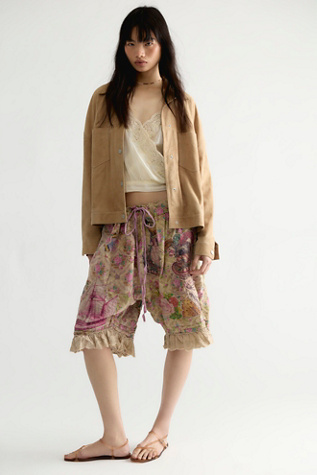 Magnolia Pearl Sail Queen Denty Shorts at Free People in Yellow