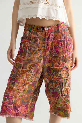 Magnolia Pearl Corduroy Miner Shorts at Free People in Orange