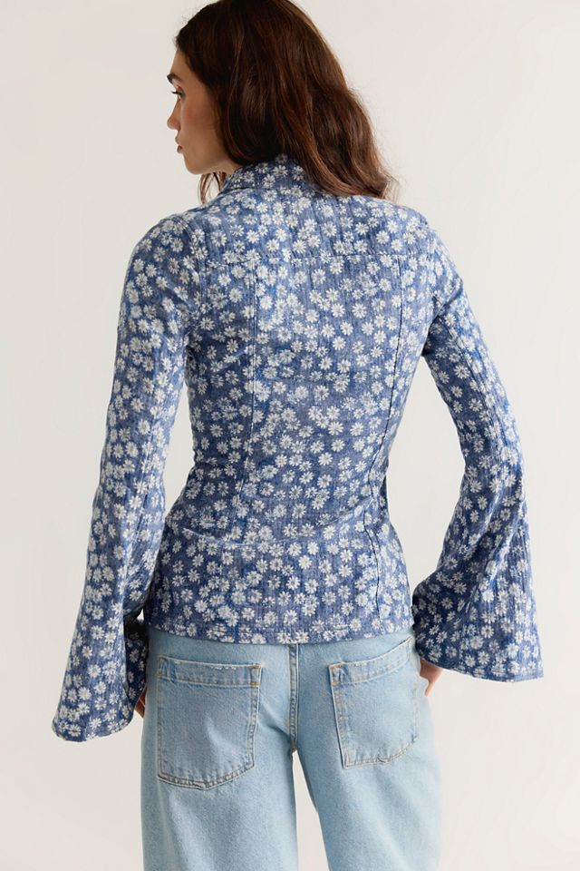 We The Free Mod Mix Printed Button Down Top #1