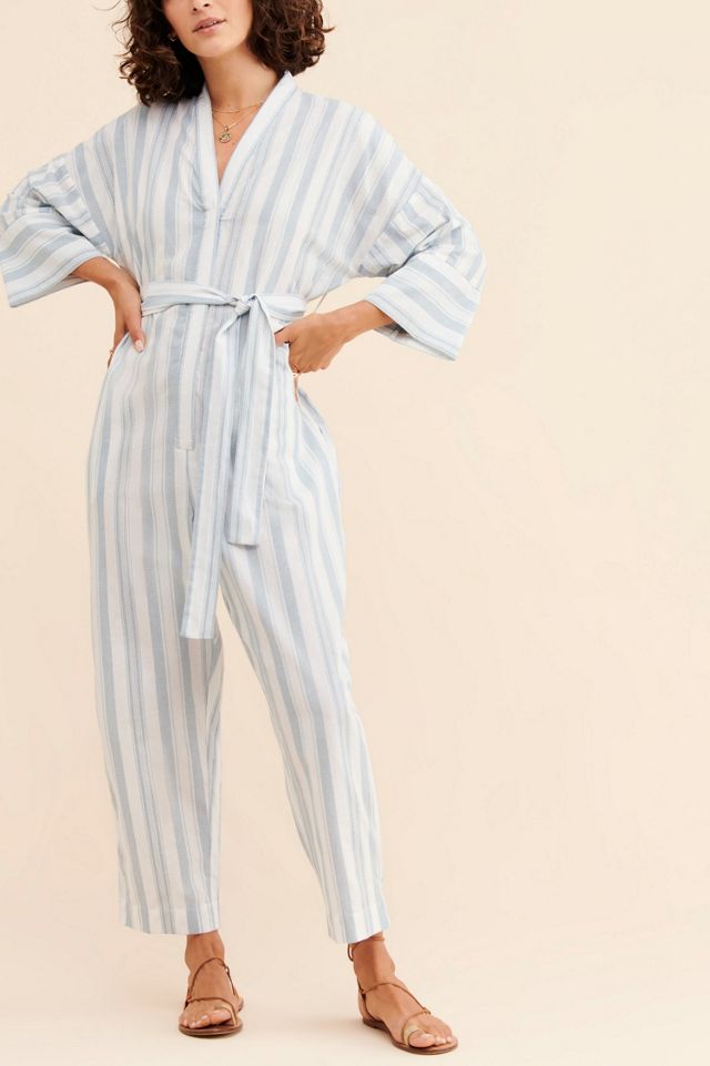 Native Youth Mix Striped Jumpsuit #1