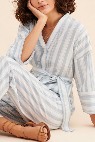Native Youth Mix Striped Jumpsuit