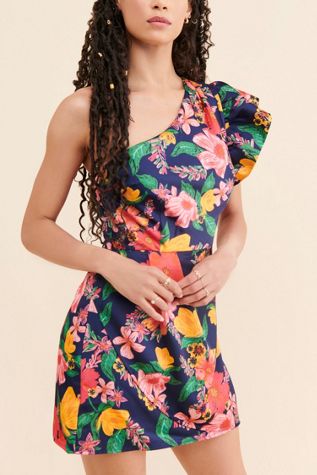 Finders Keepers One Shoulder Ruffle Mini Dress