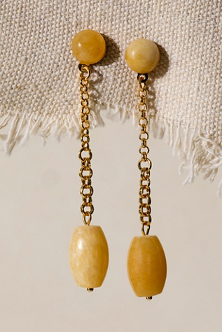 Aria Gold Plated Dangle Earrings