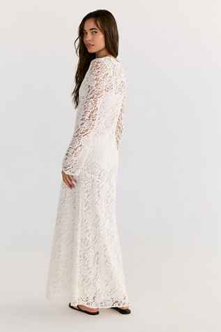 Женское платье Hansen & Gretel Bianca Lace Maxi, цвет: Слоновая кость — фото 2