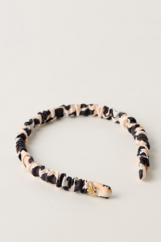 Женские аксессуары для волос Lele Sadoughi Jessie Silk Headband, цвет: Леопардовый — фото 2