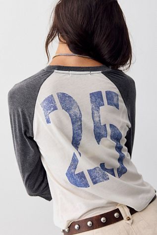 T-shirt raglan effet brûlé On Base Daydreamer