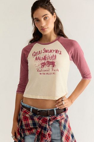 T-shirt raglan effet brûlé On Base Daydreamer