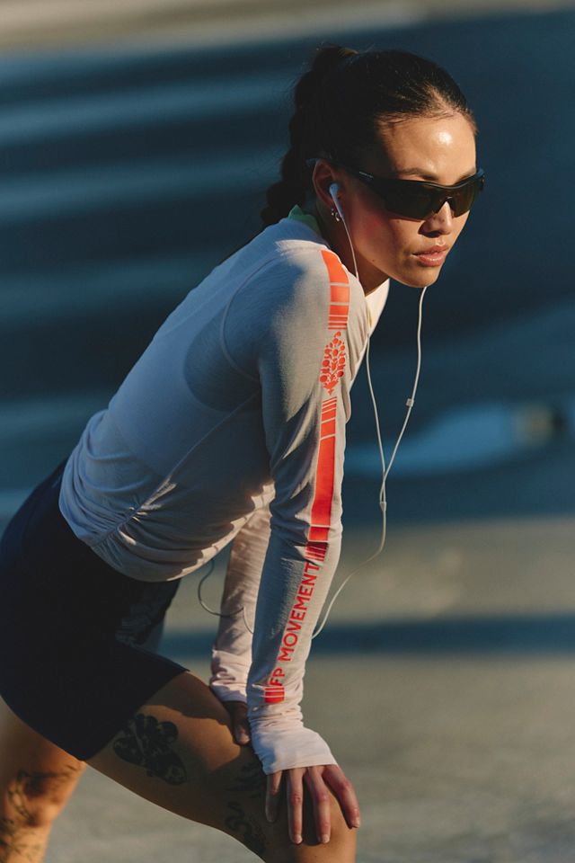 Tempo Marathon Logo Ruched UV Protection Long Sleeve #5