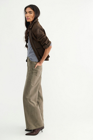 Levi's Cinch Wide-Leg Fatigue Pants by Free People
