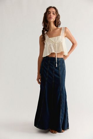 Jupe longue évasée à coutures Levi's